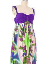 Jean Paul Gaultier Parrot Printed Mesh Dress and Jacket Dress arcadeshops.com