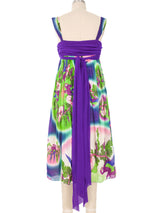 Jean Paul Gaultier Parrot Printed Mesh Dress and Jacket Dress arcadeshops.com
