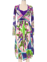 Jean Paul Gaultier Parrot Printed Mesh Dress and Jacket Dress arcadeshops.com