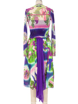 Jean Paul Gaultier Parrot Printed Mesh Dress and Jacket Dress arcadeshops.com