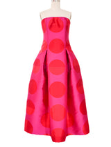 Colorblock Polka Dot Opera Coat Gown Ensemble Outerwear arcadeshops.com