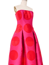 Colorblock Polka Dot Opera Coat Gown Ensemble Outerwear arcadeshops.com