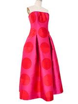 Colorblock Polka Dot Opera Coat Gown Ensemble Outerwear arcadeshops.com