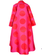Colorblock Polka Dot Opera Coat Gown Ensemble Outerwear arcadeshops.com
