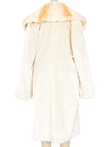 Bill Blass Faux Fur Shawl Collar Coat Outerwear arcadeshops.com