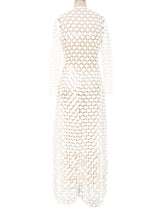 Galanos Three Piece Lace Bridal Ensemble Suit arcadeshops.com