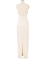 Stephen Yearick Beaded Gown and Fringed Jacket Ensemble Dress arcadeshops.com