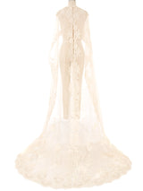 Lace Trimmed Bridal Train Accessory arcadeshops.com