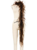 Chocolate Ostrich Feather Boa Accessory arcadeshops.com