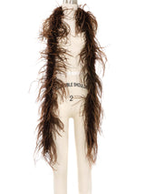 Chocolate Ostrich Feather Boa Accessory arcadeshops.com