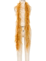 Honey Ostrich Feather Boa Accessory arcadeshops.com