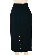 1993 Chanel Black and White Boucle Skirt Suit Suit arcadeshops.com