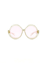 Ultra Sudan Pink Lens Rhinestone Sunglasses Accessory arcadeshops.com