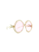 Ultra Sudan Pink Lens Rhinestone Sunglasses Accessory arcadeshops.com