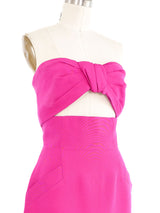 Krizia Open Midriff Strapless Dress Dress arcadeshops.com