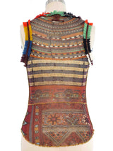 1994 Jean Paul Gaultier Shisha Mirror Embroidery Print Mesh Top