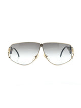 Courreges Architectural Metal Frame Sunglasses