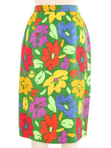 Oscar de la Renta Floral Skirt Suit Suit arcadeshops.com