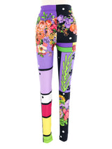 Gianni Versace Mixed Print Leggings Bottom arcadeshops.com