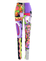 Gianni Versace Mixed Print Leggings Bottom arcadeshops.com