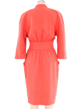 Thierry Mugler Chrome Hardware Coral Dress Suit arcadeshops.com