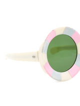 1960s Pastel Stripe Sunglasses Accessory arcadeshops.com