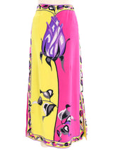 1960s Emilio Pucci Tulip Printed Maxi Skirt Bottom arcadeshops.com