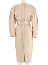 Thierry Mugler Khaki Shirt Dress Dress arcadeshops.com
