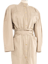 Thierry Mugler Khaki Shirt Dress Dress arcadeshops.com