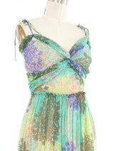 Alessandro Dell'Acqua Floral Silk Dress Dress arcadeshops.com