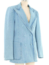 Dries Van Noten Denim Blazer Jacket arcadeshops.com