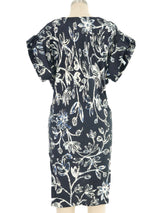 Balenciaga Floral Crepe Dress Dress arcadeshops.com