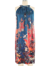 2008 Jean Paul Gaultier Leaf Printed Silk Dress Dress arcadeshops.com