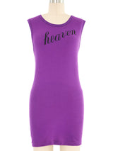 Ann Demeulemeester Purple Heaven Tank Dress Dress arcadeshops.com