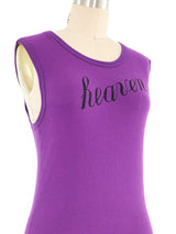 Ann Demeulemeester Purple Heaven Tank Dress Dress arcadeshops.com
