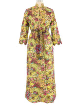 1960s Quilted Floral Robe Jacket arcadeshops.com