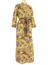 1960s Quilted Floral Robe Jacket arcadeshops.com