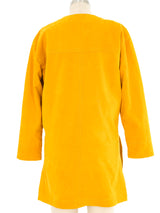 Escada Mustard Lambskin Jacket Jacket arcadeshops.com
