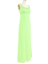 Green Grecian Style Caped Jumpsuit Suit arcadeshops.com