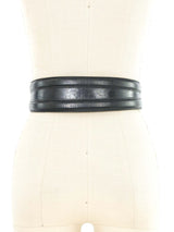 Alaia Black Leather Belt