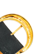Donna Karan Sculptural Buckle Belt