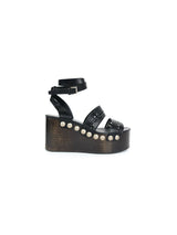 Alaia Lasercut Studded Platform Sandals, 37 Accessory arcadeshops.com