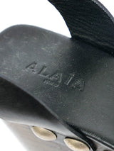 Alaia Lasercut Studded Platform Sandals, 37 Accessory arcadeshops.com