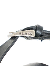 Alaia Lasercut Studded Platform Sandals, 37 Accessory arcadeshops.com