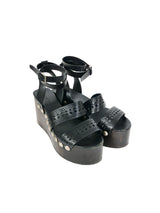 Alaia Lasercut Studded Platform Sandals, 37 Accessory arcadeshops.com