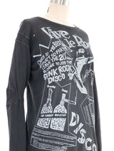 Vivienne Westwood Malcolm McLaren Seditionaries Vive Le Rock Tee Top arcadeshops.com
