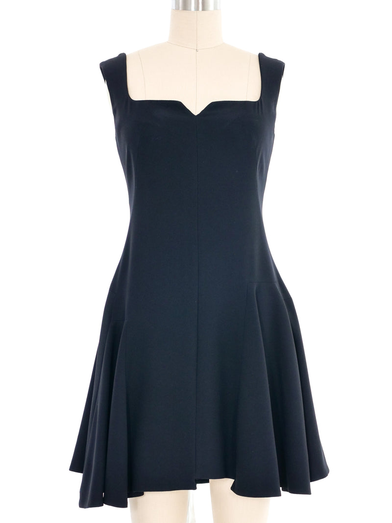 Alexander McQueen Fit and Flare Little Black Dress