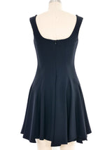 Alexander McQueen Fit and Flare Little Black Dress