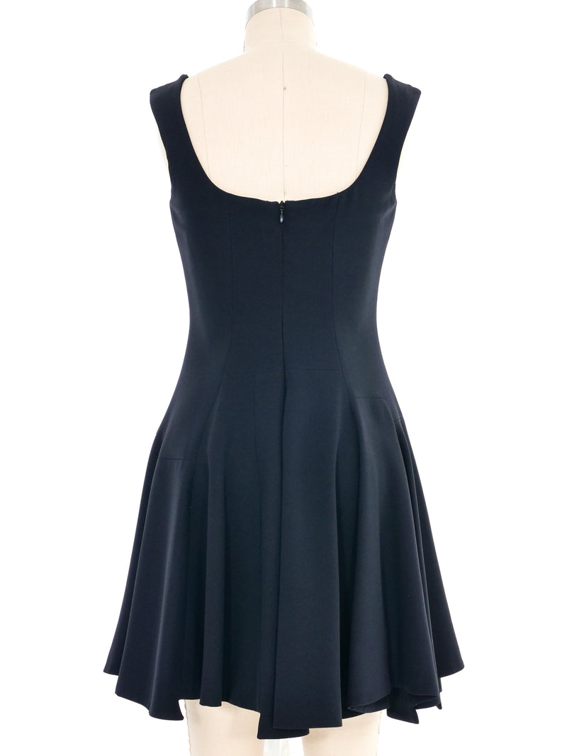 Alexander McQueen Fit and Flare Little Black Dress