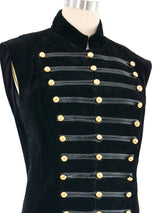 Erez Suede Military Inspired Sleeveless Jacket